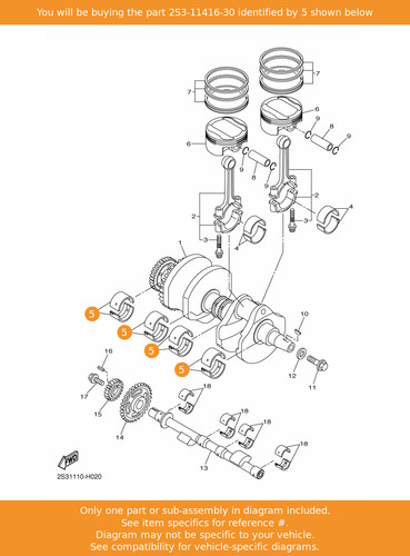 Yamaha plane bearing - yamaha,