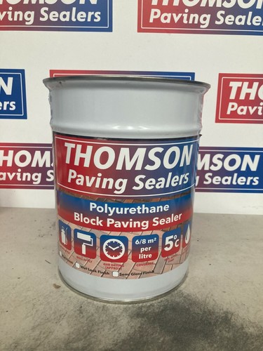Wet look sealer block paving