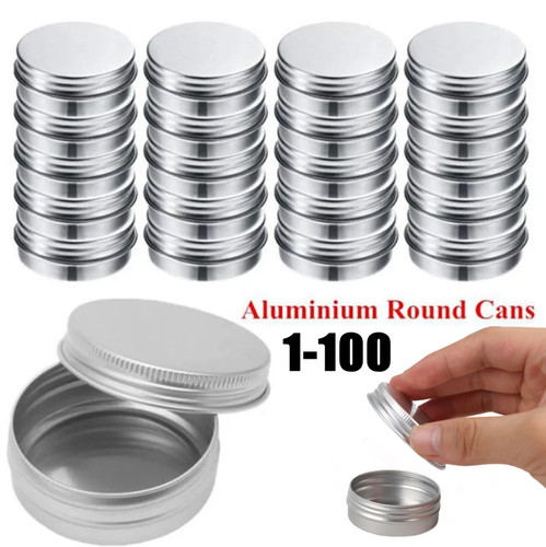 Metal storage tin - metal, jar