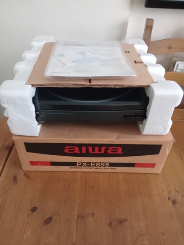 Vintage boxed aiwa e855 - vintage, px-e855