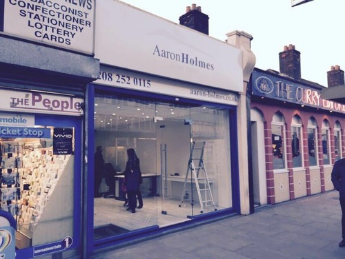 Aluminium glass shopfront - glass, shopfront/