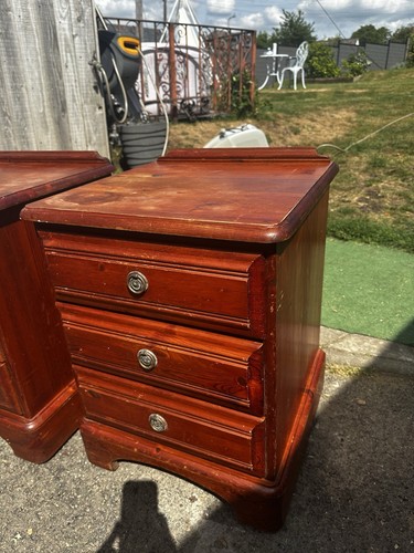 Ducal pine bedside cabinets - bedside,