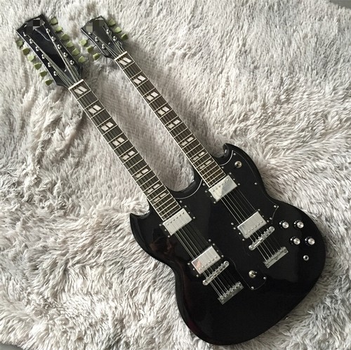 New black double neck 6 - neck, 12+6