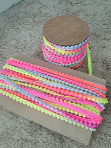 Rainbow pom trim sweet - pom, trim,
