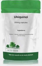 Ubiquinol 200mg Capsules – Powerful Antioxidant & Heart Health Support - ECOVITS