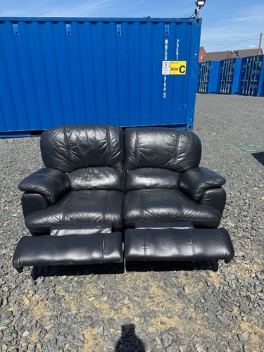 Scs black seater leather - black,