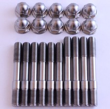 RGV250 VJ22 TITANIUM head stud set, with or without Titanium nuts. VJ21