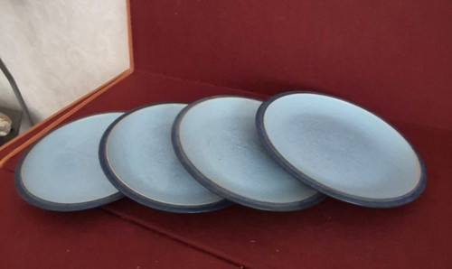 Denby blue jetty side plate - denby,