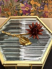 Vintage Exquisite Brooch Red