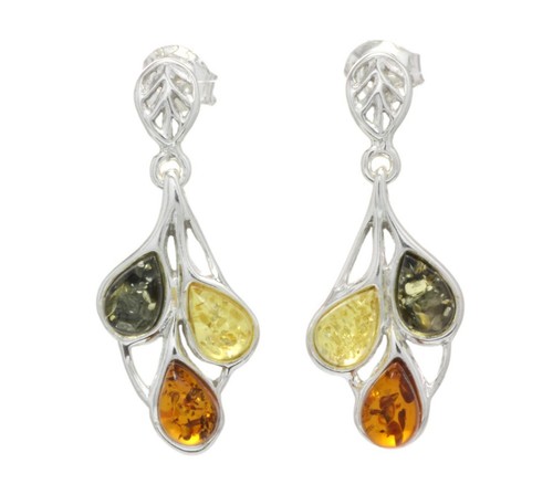 Natural baltic amber sterling - natural,
