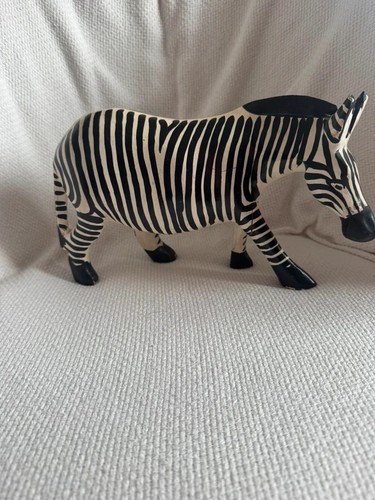 Zebra wooden ornament - , from