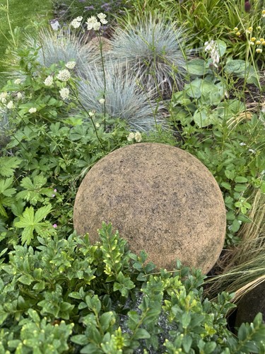 Old stone ball approximately - ball,