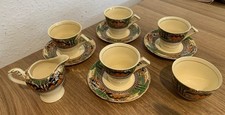 1930's Myott Son & Co 'England's Countryside' Hand Painted Teaset Vintage