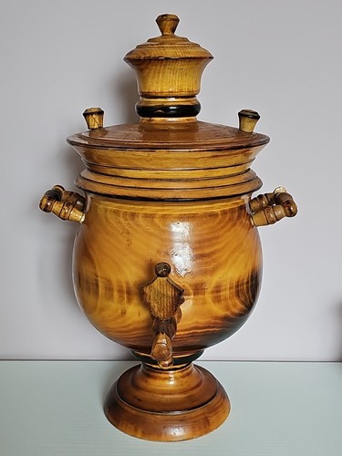 Wooden samovar decorative only - samovar,