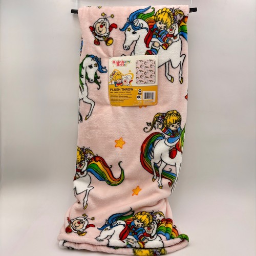Rainbow brite plush throw - rainbow,