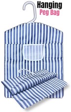 Hanging Fabric Peg Bag Clothes