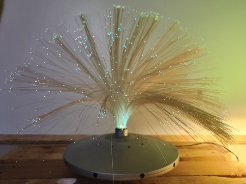 Vintage ufo fibre optic lamp - vintage,