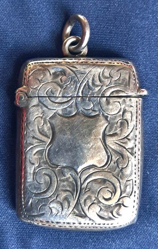 Antique sterling silver vesta