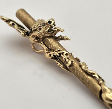 14K Gold WINGED DRAGON SNUFF