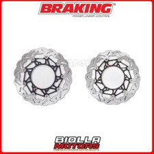 FRONT BRAKE DISC KIT BRAKING YAMAHA FJR ABS 1300 2008 - [FLOATING WAVE] W