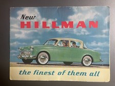 1956- 1957 Hillman Minx Folder, Brochure English - RARE Awesome L@@K