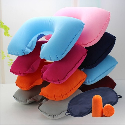 Inflatable travel neck pillow - travel,