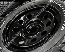 8x 17" Black Steel Wheels For Nissan Navara D23 D40 NP300 Jeep 6x114 Pathfinder