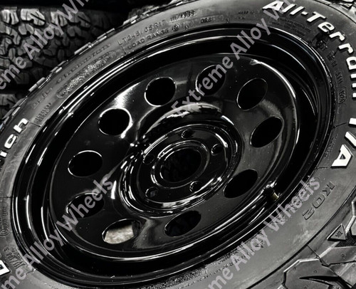 Black steel wheels - 7x,