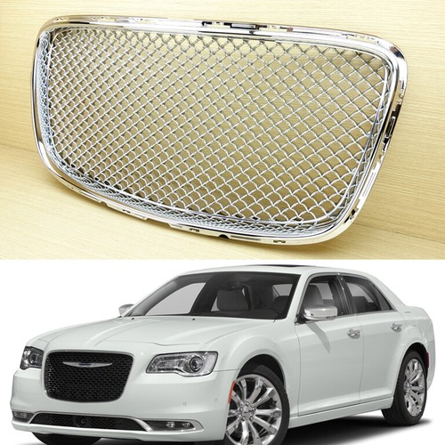 Chrome front grille - front,