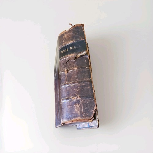 Large antique holy - holy, bible