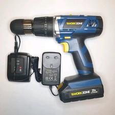 Workzone Cordless Combi Hammer Drill Driver 20V + 1.5Ah Battery Charger + Case 