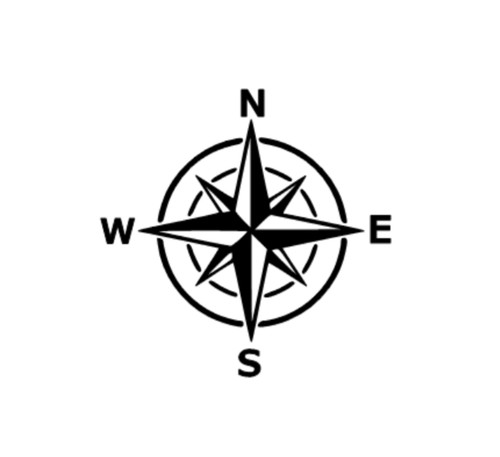 Compass decal funny car van - compass, car/van