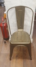 Tolix style metal dining chair - tolix,