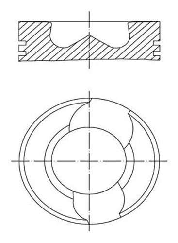Piston mahle fits man volvo - fits,