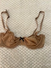 Cosmopolitan RN 93677 Puritan beige Very Sheer UW Bra Size 34 C - EUC