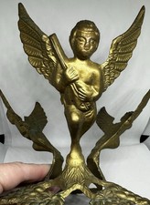 Brass Angel Fishbowl Display