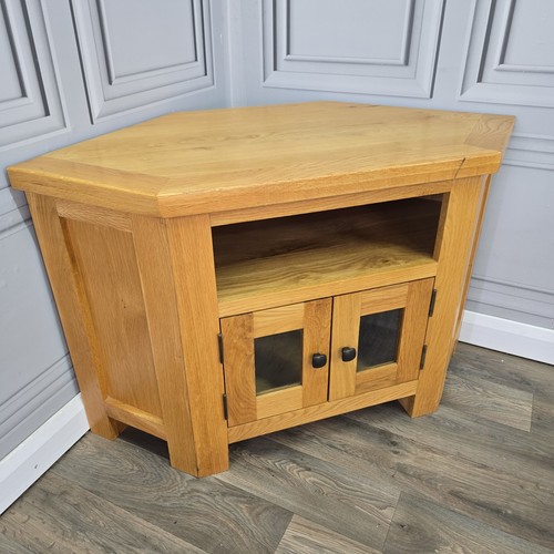 Rustic oak corner unit - oak,