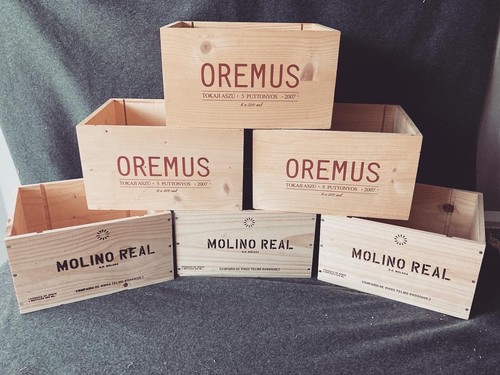 Wooden wine box crate - wooden,