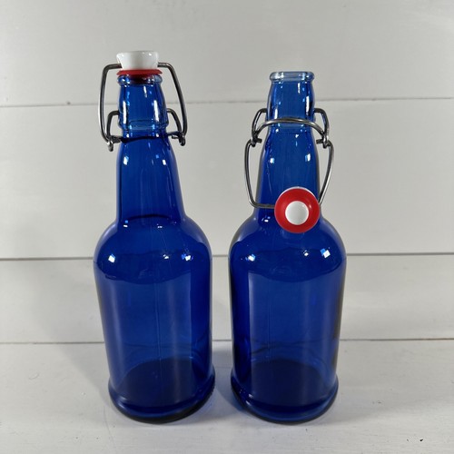 Cobalt blue bottles home - bottles,