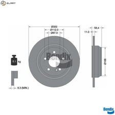 2x BRAKE DISC BDS1750 FOR