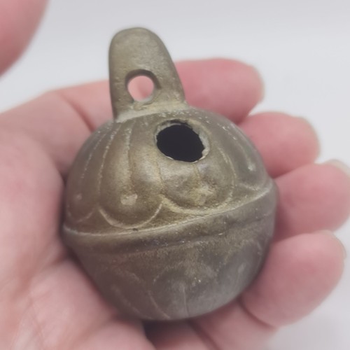 Antique brass crotal - antique,