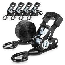 Heavy Duty Ratchet Tie Down Straps 4.5M x 25MM Secure 800KG Break Strength 4PCS