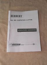 Alfred Herbert 2D Capstan Lathe Manual