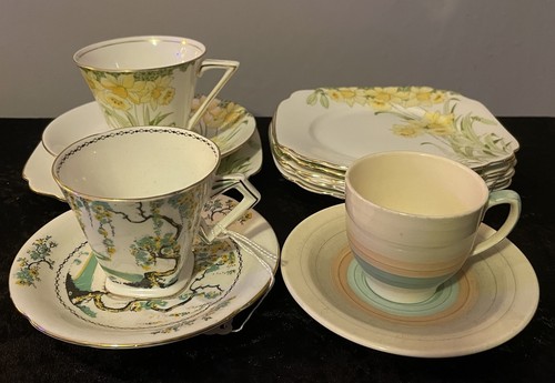 Art deco tea cup trio - 5, side