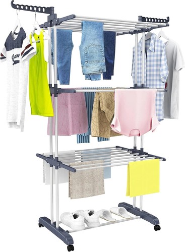Clothes airer drying - clothes,