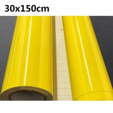 Car Sticker Yellow Wrap Auto Roll Sheet Decor UV Resistant Bubble Vinyl
