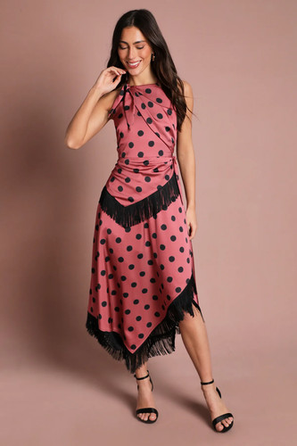 Coast pink fit flare - &,