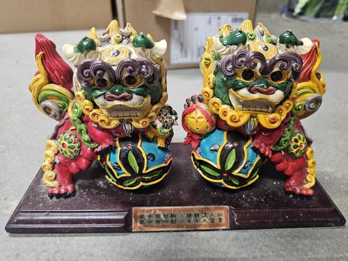 Japanese lions pair foo dogs - japanese,