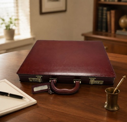 Tumi mens leather briefcase - tumi,
