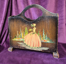 Vintage Crinoline Lady Wooden